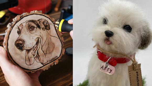 'Calazans Woodburning' y 'I love felting' son dos emprendimientos hechos a mano ideales para inmortalizar mascotas a través del arte.