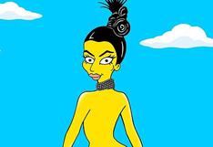 Kim Kardashian también muestra el derrier como personaje de 'The Simpsons'