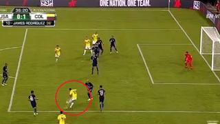 Colombia vs. Estados Unidos: James Rodríguez marcó increíble gol con efecto y al ángulo | VIDEO