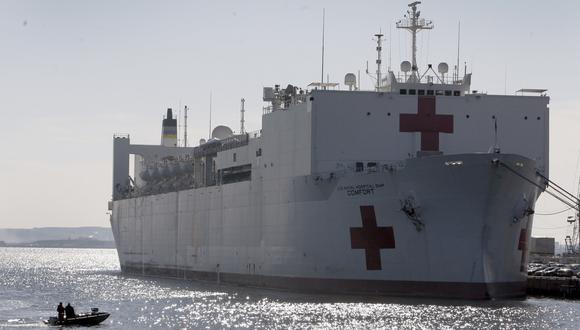 Estados Unidos desplegará el buque hospital USNS Comfort para atender la crisis de Venezuela. (AFP).