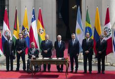Siete presidentes de Sudamérica firman declaración de Santiago para crear el Prosur