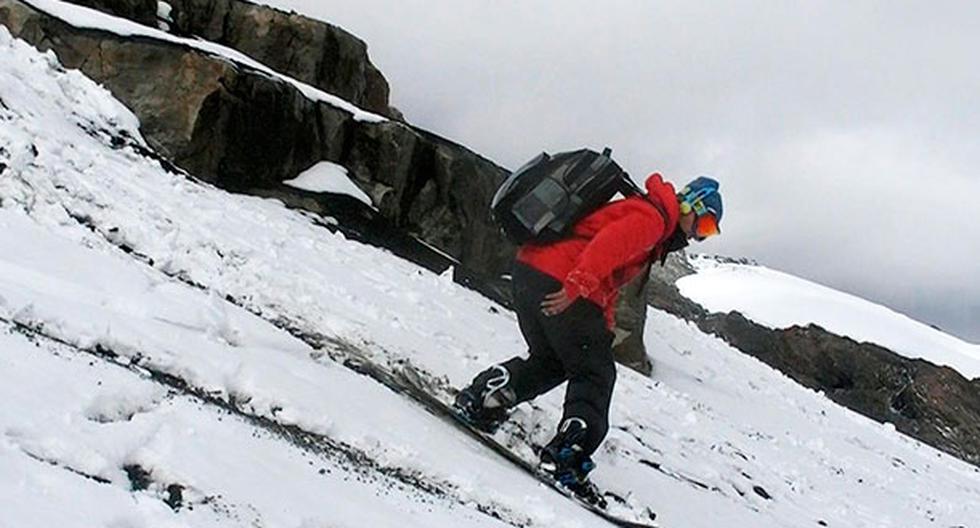Ski en el Nevado Pastoruri, evento tradicional en este festival. (Foto: Luis Cunza)