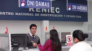 Reniec entregó cerca de 240.000 DNI durante la última semana