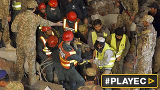 Pakistán: al menos 18 muertos por derrumbe en fábrica [VIDEO]