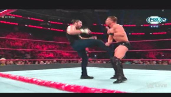 WWE Raw: Dean Ambrose retuvo su título pese a descalificación