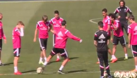 Cristiano Ronaldo y la broma a Odegaard en los entrenamientos