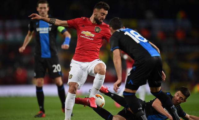 Estas fueron las mejores fotografías del partido entre Manchester United y Brujas por los dieciseisavos de final de la UEFA Europa League. AFP / Oli SCARFF