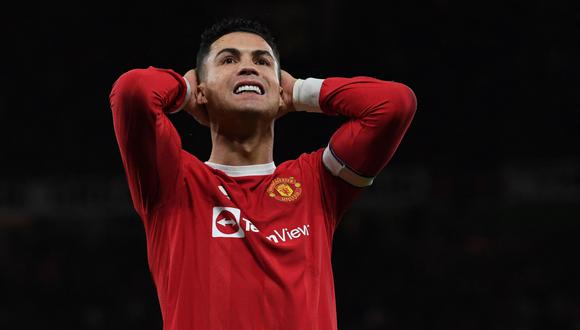 Cristiano Ronaldo no jugó en el empate del Manchester United y Aston Villa | Foto: AFP