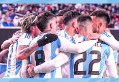 Argentina vs El Salvador: resumen de la goleada de la “Albiceleste” sin Lionel Messi