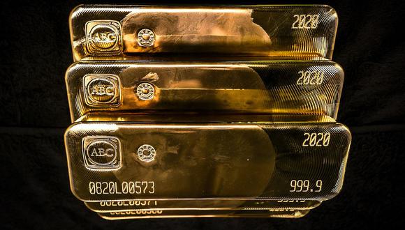 Los futuros del oro en Estados Unidos cedían un 0,7% a US$1.862,60. (Foto: AFP)