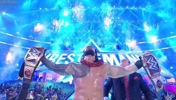 Brock Lesnar vs. Roman Reigns en WrestleMania 38 | Foto: WWE