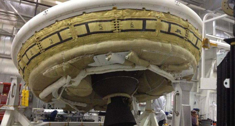 El LDSD tiene una forma parecida a los 'platillos voladores' de la ciencia ficción. (Foto: NASA)