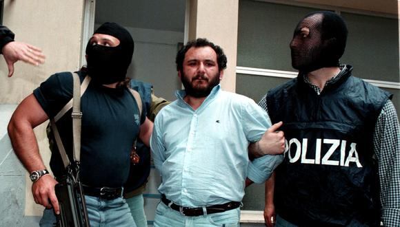 El mafioso Giovanni Brusca en una imagen del 23 de mayo de 1996. (TONY GENTILE / REUTERS).
