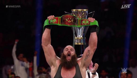 WWE Greatest Royal Rumble: Braun Strowman ganó la gran batalla real en Arabia Saudita. (Foto: Twitter)