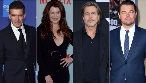 Antonio Banderas, Lauren Graham, Brad Pitt, Leonardo DiCaprio serán presentadores de los Globos de Oro. (Foto: AFP)