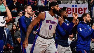 Detroit Pistons sorprendieron 111-102 a los Warriors con doble-doble de Andre Drummond