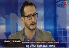 Edu Saettone reapareció en TV luego que el Poder Judicial cambió su condena