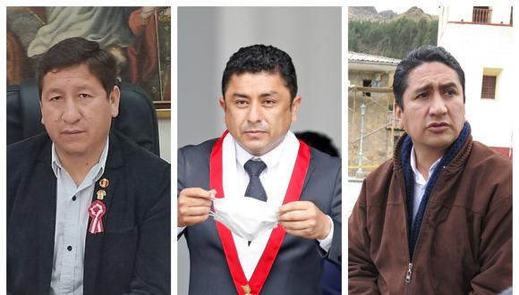 Guido Bellido, Guillermo Bermejo y Vladimir Cerrón afrontan una nueva investigación por el presunto delito de afiliación a organización terrorista | Foto: Composición El Comercio