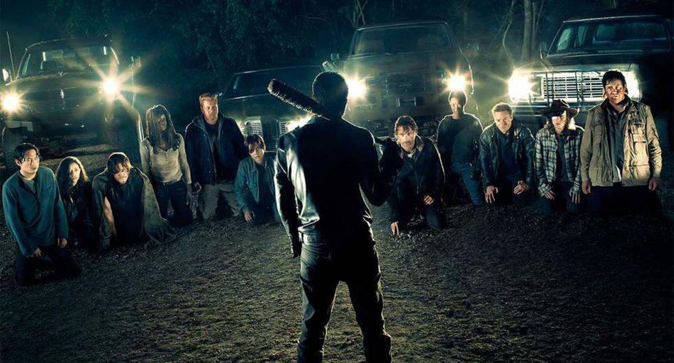 Los 11 de Alexandria y Negan en 'The Walking Dead' (Foto: AMC)