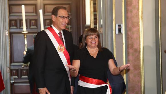 Ministra Zulema Tomas responde alos cuestionamientos por la contratación de su esposo en la Sunarp (Foto: Rolly Reyna / El Comercio)