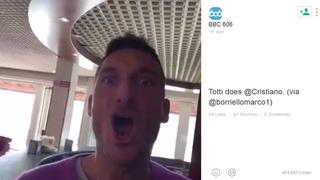 Vine: ¿Imitó Francesco Totti el grito de Cristiano Ronaldo?