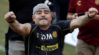Dorados de Sinaloa colgó una imagen grande de Diego Maradona en su estadio