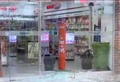 San Isidro: delincuentes rompen mampara y roban farmacia a unos metros de caseta de Serenazgo