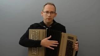 Al compás de la música: ingeniero crea un acordeón con disquetes y dos computadoras Commodore 64