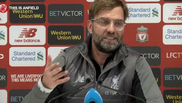 Jürgen Klopp lució emocionado por la actitud de Mohamed Salah, quien cedió un penal a Roberto Firmino para que este firme su primer 'Hat Trick' como profesional. (Video: Twitter This Is Anfield)