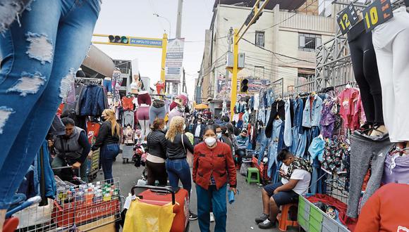 Comerciantes de Gamarra reclaman apoyo para su sector. (Foto: GEC)