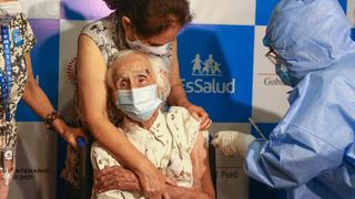 María Eudocia Araya de 104 años: la primera adulta mayor vacunada recibió la segunda dosis contra el COVID-19