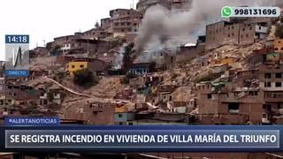 Villa María del Triunfo: se reporta incendio en vivienda de la calle San Miguel