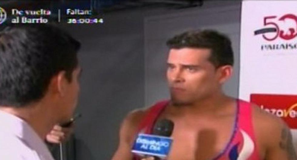 Christian Domínguez no se guardó nada contra Karla Tarazona y le respondió fuertemente. (Foto: Captura América TV)