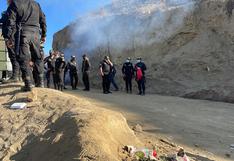 Ica: policía desbloquea carretera de acceso a mina Cerro Lindo