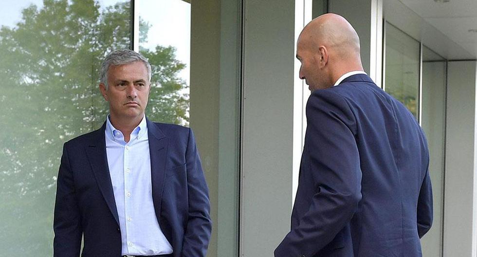 José Mourinho dijo que le parece \"perfecto\" que Zinedine Zidane regrese al Real Madrid. (Foto: EFE)