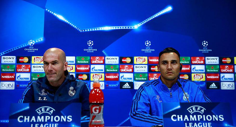 Zinedine Zidane y Keylor Navas ganaron tres \'Champions\' consecutivas en el Real Madrid. | Foto: Getty