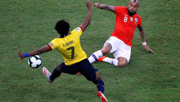 Chile venció 2-1 a Ecuador y clasificó a cuartos de final de la Copa América 2019. | Foto: Reuters