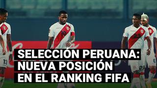 La selección peruana cayó dos posiciones en el Ranking FIFA tras las jornadas 1 y 2 de las Eliminatorias 