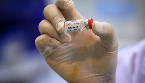En la imagen, una de las vacunas candidatas que se desarrollan contra el COVID-19. (Foto: Mladen ANTONOV / AFP)