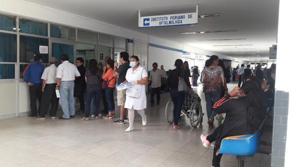 Los pacientes fueron atendidos en el Instituto Peruano de Oftalmología (IPO) de Essalud de Piura. (Foto: Ralph Zapata)