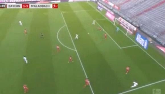 Bayern Múnich vs. Monchengladbach: Benjamin Pavard quiso despejar pero terminó regalando el 1-1 | VIDEO