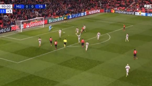 Marouane Fellaini desató la euforia de todos los aficionados del Manchester United tras marcar el 1-0 sobre el Young Boys en el epílogo del encuentro. (Video: captura de pantalla)