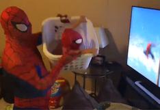 Padre y el tierno gesto que tuvo con su hijo para que experimente lo que es ser 'Spider-Man'