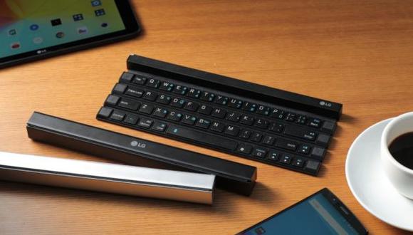 LG lanza teclado enrollable portátil para tablets y smartphones