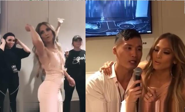 Jennifer Lopez y su improvisado show en un camerino se llevan los aplausos de las redes sociales. (Instagram)