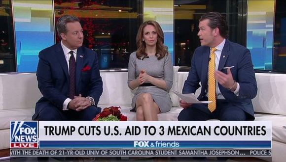 "Trump corta la ayuda estadounidense a tres países mexicanos", decía el cintillo de Fox News.