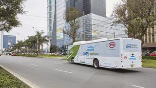 San Isidro: primer bus eléctrico de transporte público inició recorridos