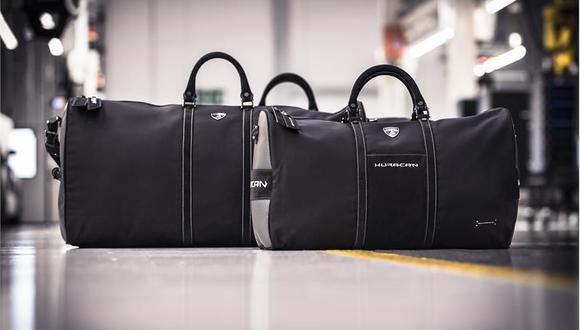 Las maletas de Lamborghini han sido creadas en cuero, tejido Alcantara y fibra de carbono. (Fotos. Lamborghini).
