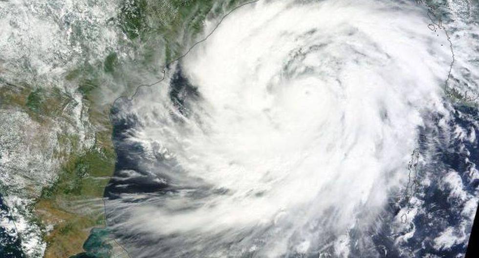 Imagen satelital del ciclón 'Phailin' tomada el 11 de octubre. (Fuente: NASA) 