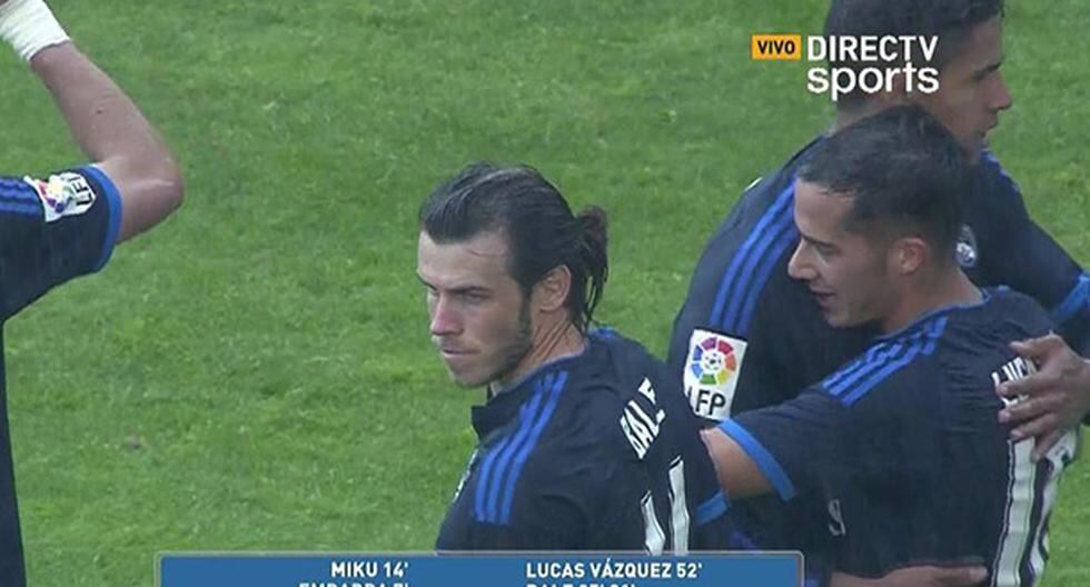 Un agónico gol de Gareth Bale salvó al Real Madrid en los minutos final del partido ante Rayo Vallecano. (Foto: Captura | Video: Футбол)